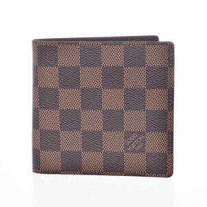 Louis Vuitton Damier Portefeuille Wallet Marco Brown Canvas Bifold